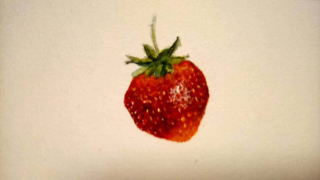 Strawberry, Watercolor on 215gsm paper